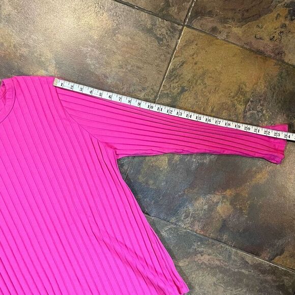A New Day Pink Long Sleeve Crew Neck Top 2X - Picture 4 of 9